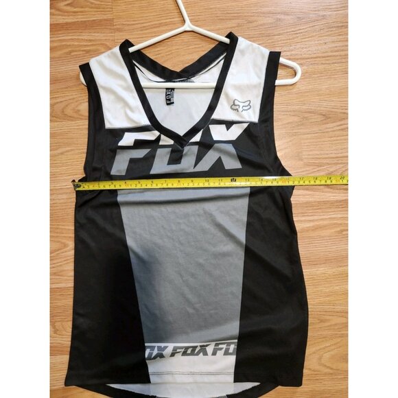 Fox Tank Top XS White Gray and Black Pre-owned - Picture 4 of 7